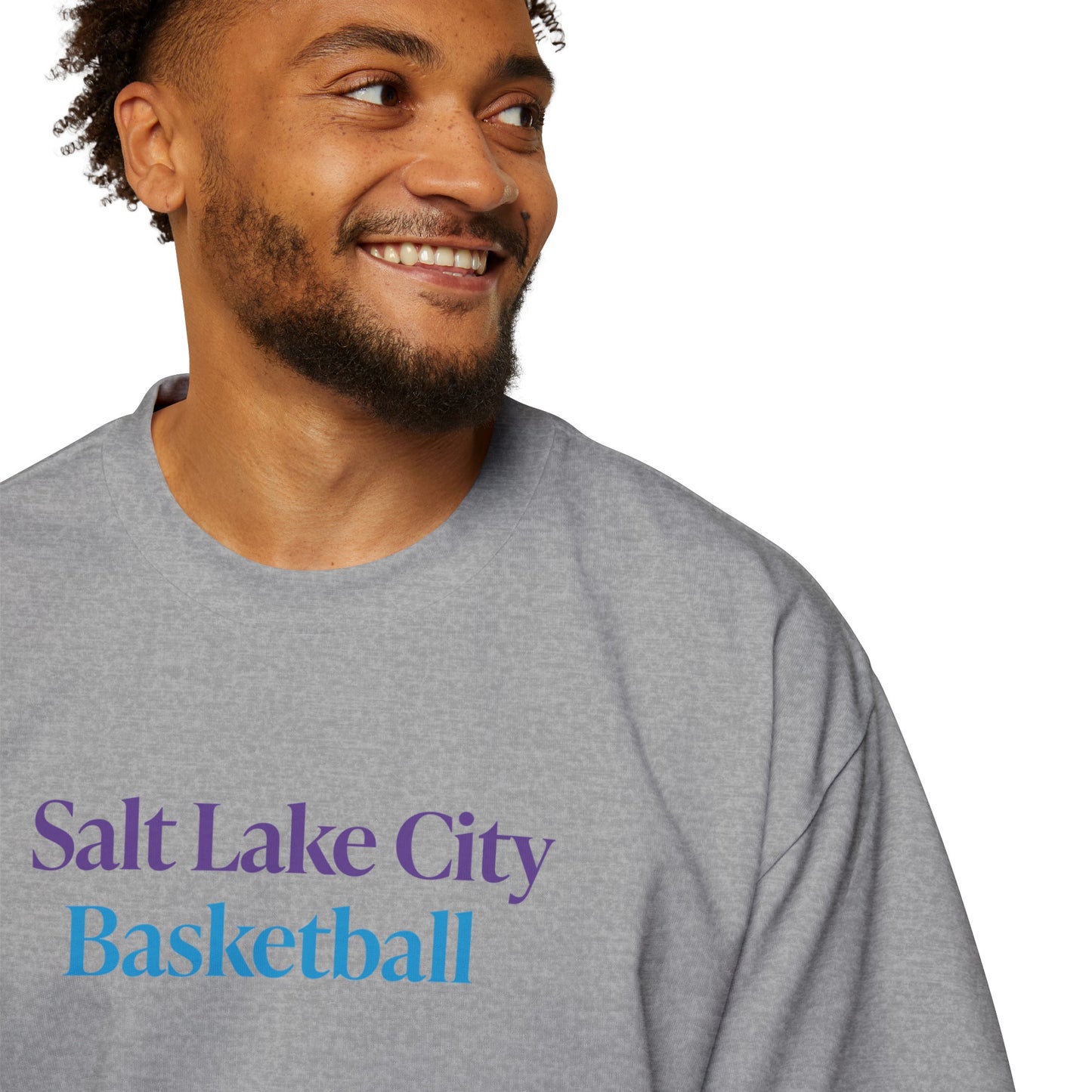 Salt Lake City Basketball Oversized T-Shirt - Retro Colors