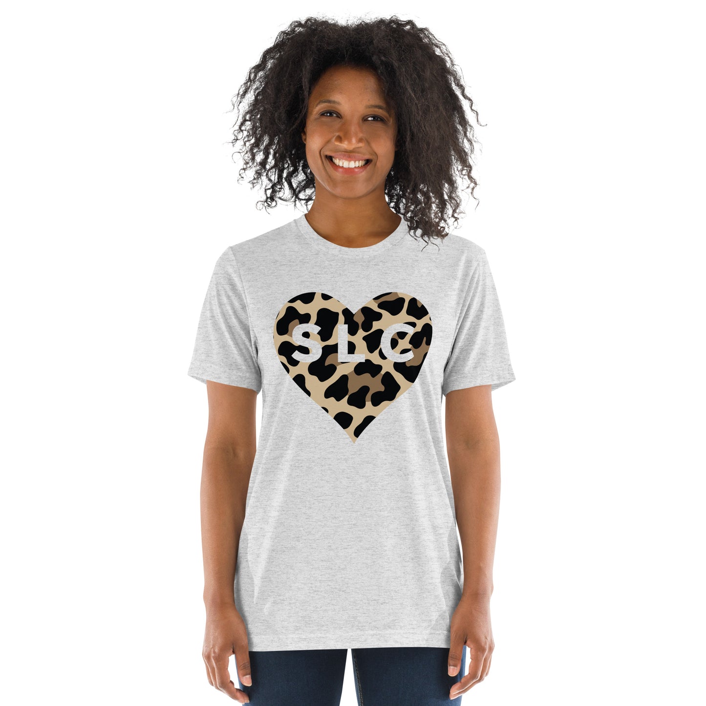 Women's SLC Leopard Heart T-Shirt
