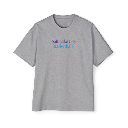 Salt Lake City Basketball Oversized T-Shirt - Retro Colors